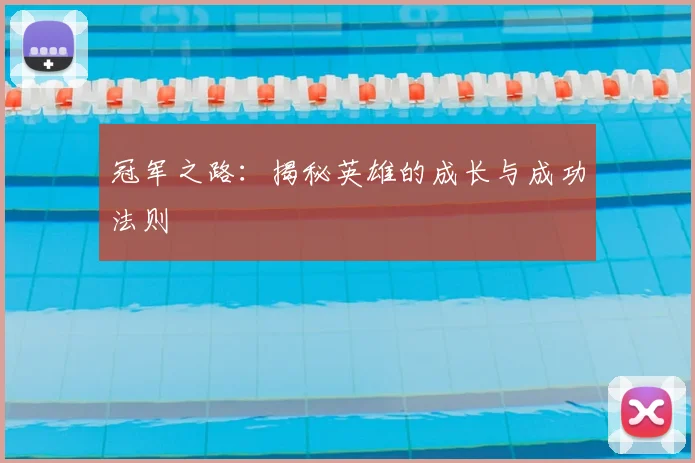 冠军之路：揭秘英雄的成长与成功法则